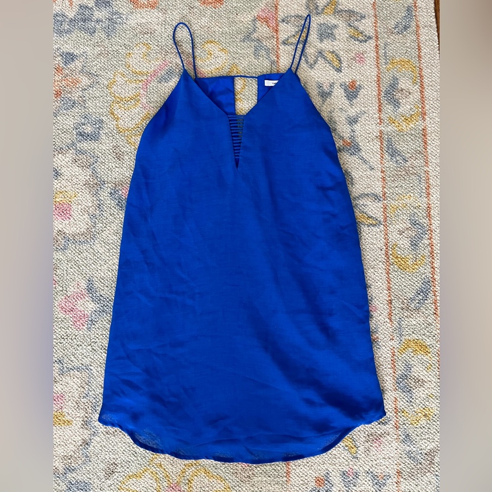 Royal blue mini dress